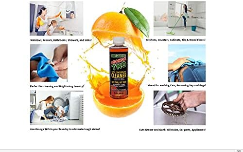 Stain remover, Floor cleaner, Degreaser, Glass cleaner, Multi Purpose Citrus Cleaner, Deodorizer, Stain Remover, Pet Safe, Non Toxic (8oz)