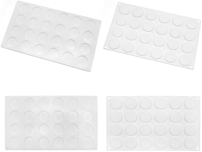 Silicone Chocolate mold,cookies mold,15 Hole Round Shape Fondant Cake Tools, Cake Decorating (Round G_11.84 X6.84 X0.32 inch)