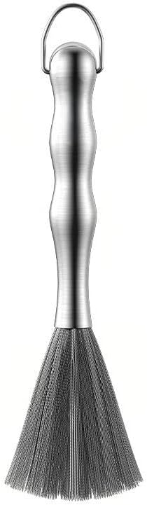 Kitchen Stainless Steel Deep Cleaning Brush, One-Piece Molding Process, Hands-Free Cleaning, Suitable for Frying Pans, Plates, Bowls, 10 Inches