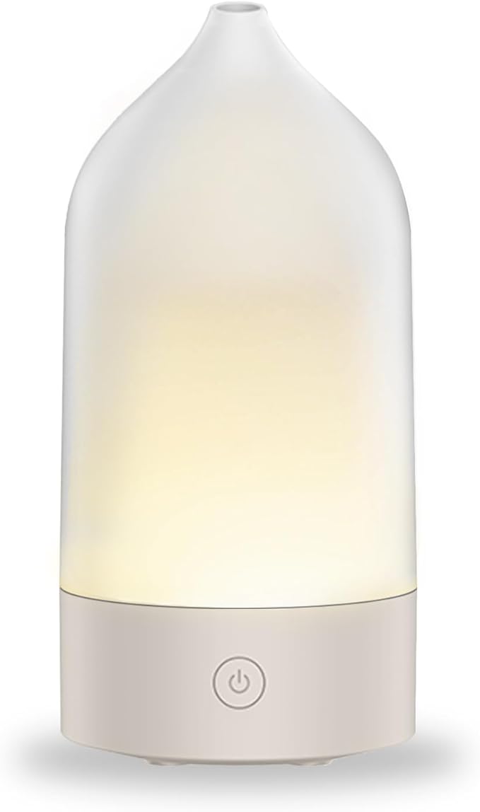 Essential Oil Diffuser, 120ml 3-in-1 Aromatherapy Diffuser Small Ultrasonic Cool Mist Humidifier with 7 Color Changing Night Lights, Quiet Sleep Auto Shut-Off Function for Home Office Yoga