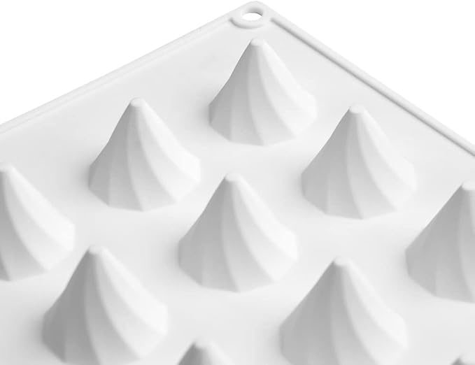 mostsom Silicone Molds Chocolate Molds Candy Cookie Chocolate Molds, Perfect Molds for Chocolate Covered Oreos, Cupcake, Candy, Pudding, Mini Soap Making (Peaks C)