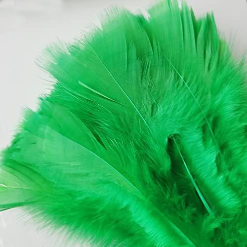 Turkey Feather Dusters for Cleaning Home Blinds Kitchen car Office, Eco-Friendly Reusable （2 pcs Green）