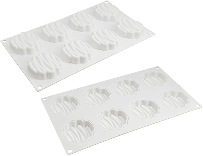 Silicone Mold Chocolate Decorating Mould DIY Cake Mousse Molds Baking Accessories Reusable Tools (Wave Shape F_11.6X 6.8X0.6inch)