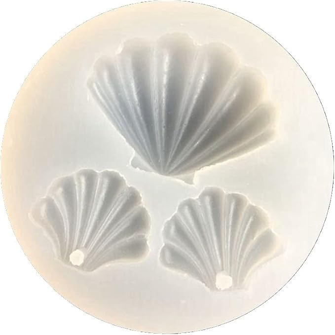 TUKE Silicone Leaf & Honeycomb Molds - 3D Fondant & Chocolate Baking Molds (Sea Shell)