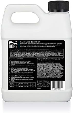 MORE Alkaline Heavy Duty Cleaner & Degreaser for Cleaning, Oil Removing and Restoring Natural Stone, Tile, Grout, Concrete, Kitchen Appliances, Stovetops and Grills - Quart - 32 oz