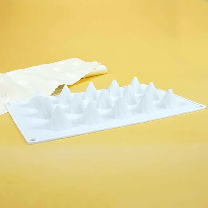 mostsom Silicone Molds Chocolate Molds Candy Cookie Chocolate Molds, Perfect Molds for Chocolate Covered Oreos, Cupcake, Candy, Pudding, Mini Soap Making (Peaks C)