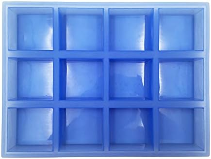 Square Soap Mold 4oz, Silicone Molds for Soap Sturdy and Durable, Flexible Silicone Resin Mold for Homemade Craft