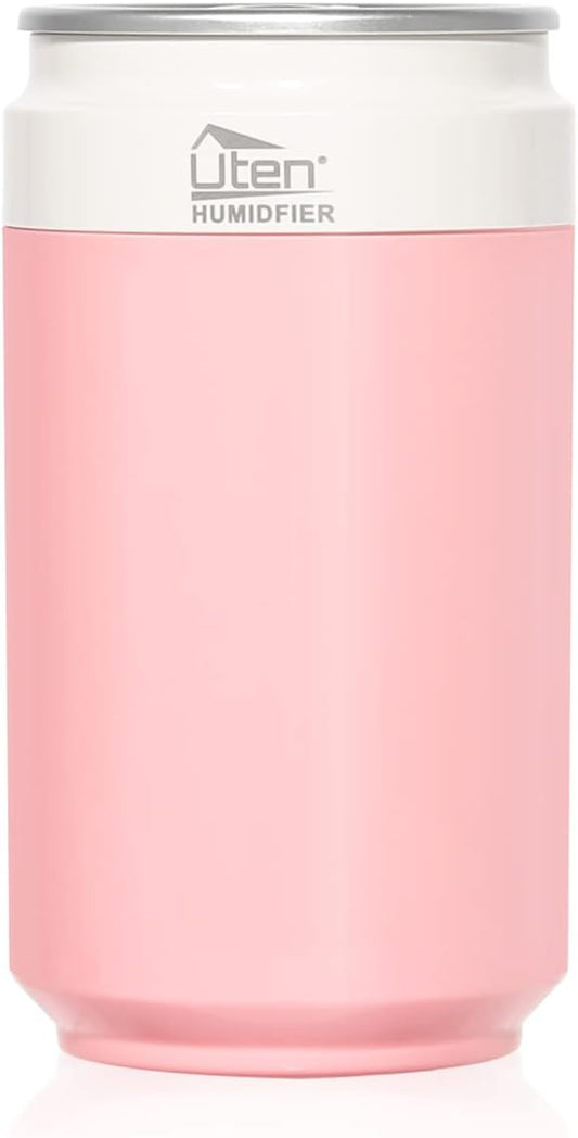 Humidifiers, Humidifier for Bedroom, Can Air Humidifier, Humidifiers for Home and Plants, USB Powered And Battery Powered Portable for Home Office Car Outdoor, 2 Mist Modes, Night Light, Auto-Off