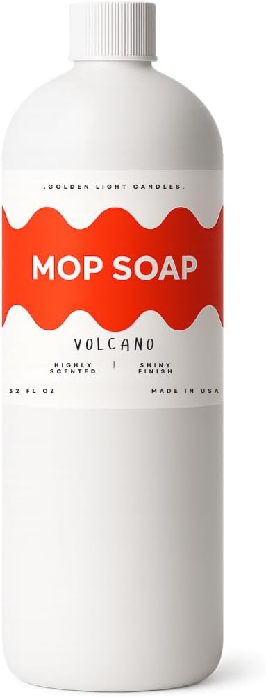 Mop Soap – Highly Scented Luxury Floor Cleaner Concentrate – Volcano Scent, Leaves Floors Shiny Without Residue – Multi-Surface Floor Mopping Solution, Made in USA, 32 oz