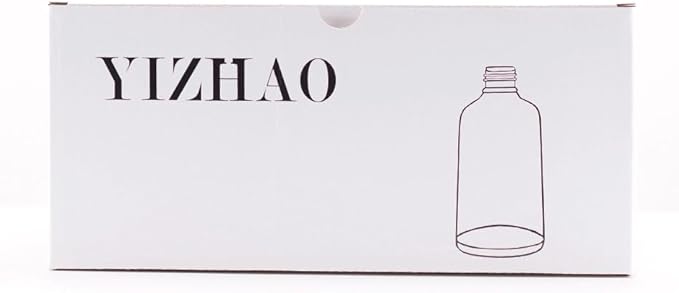 YIZHAO Clear Glass Spray Bottles 1oz, with Small Fine Mist Spray, Metal Cap, Refillable for Essential Oil,Travel,Cleaning,Perfume,Aromatherapy,Makeup – 24 Pcs