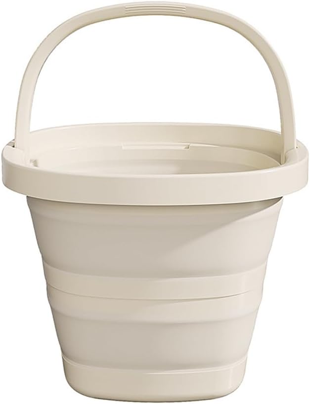 2.6 Gallon (10L) Collapsible Buckets,Large Capacity,Portable Foldable Water Pail for Outdoor Garden Cleaning, Car Washing, Camping, Fishing