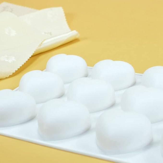 mostsom 15 Grid Heart Shaped Silicone Molds Cake Chocolate Mold Silicone Baking Pan Mold for DIY Cake Mousse Dessert Mould for Candy Fondant Ice Cream Soap Cupcake Cheesecake Jelly (Heart D)