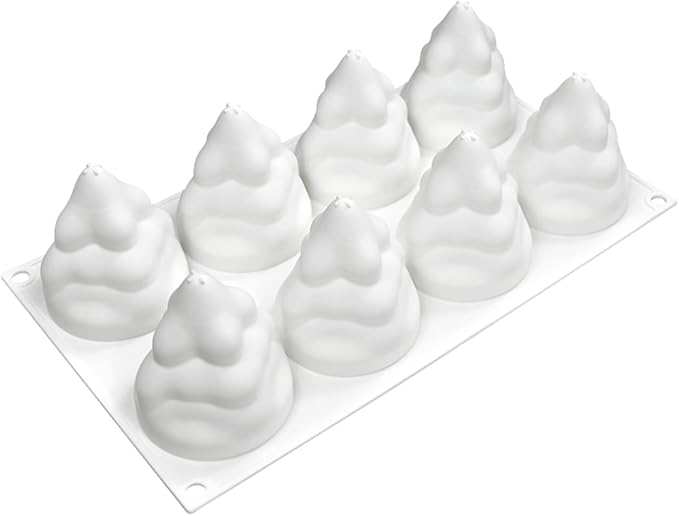 TUKE Christmas Tree Silicone Molds,Chocolate Fondant Cake Molds, 3D Non-Stick Food Grade Silica Gel Mould for Candies, Chocolate, Ice Cube DIY Tools (Christmas Tree I)