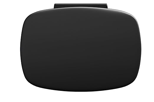 Garvee 13 Gallon / 50 Liter Metal Kitchen Trash Can with Lid, Large Rustproof Garbage Can for Kitchen, Step-on Trash Bin with Inner Bucket, Rear Handle, Soft Close Lid, Black