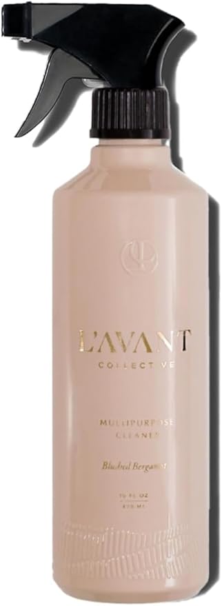 L’AVANT Collective | Plant-Based Multipurpose Cleaner | All-Natural Cleaning Supplies for Safe Home Cleaning – Concentrated, Food-Safe Vegan Surface Cleaner with Blushed Bergamot Scent, 16 oz Bottle