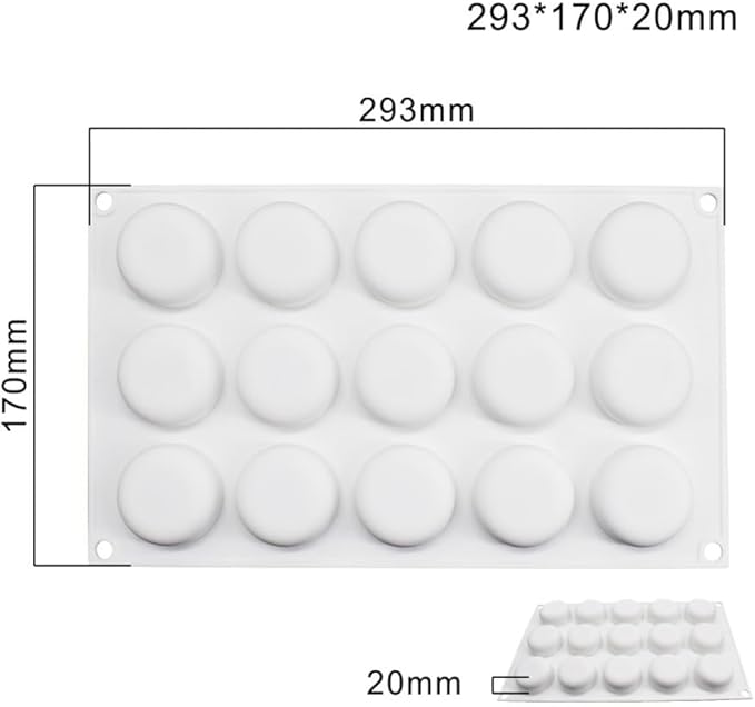 Silicone Mold Chocolate Decorating Mould DIY Cake Mousse Molds Baking Accessories Reusable Tools (Oval E_11.72 X6.8 X0.8inch)