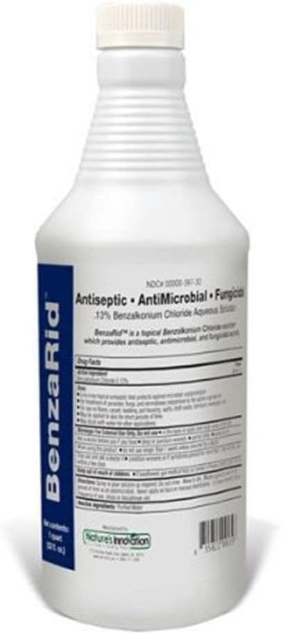 Hospital Disinfectant Virucide Spray Kills 99.99% of MRSA, COVID-19, H5N1, Staph, Avian Flu, Bacteria & Mold | EPA Reg. for Medical, Dental, Veterinary, Farm & Home Use 32 oz