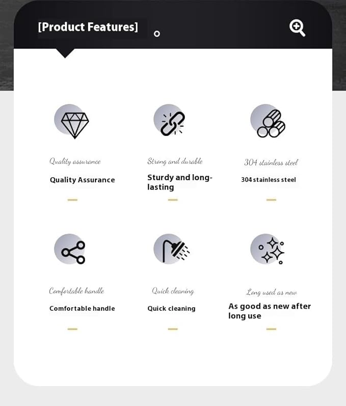 Kitchen Stainless Steel Deep Cleaning Brush, One-Piece Molding Process, Hands-Free Cleaning, Suitable for Frying Pans, Plates, Bowls, 10 Inches