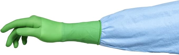 HALYARD Micro Surgical Gloves Sterile Polyisoprene Individually Wrapped Pairs Powder Free Medical Disposable Gloves, 7.9 mil, Size 6.0 Small, Green, SGL90060 (Box of 50 Pairs - 100 Total)