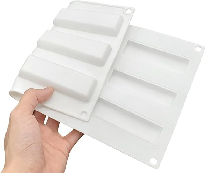 Silicone Mold Chocolate Decorating Mould DIY Cake Mousse Molds Baking Accessories Reusable Tools (Rectangle G_11.6 X6.8 X0.4inch)