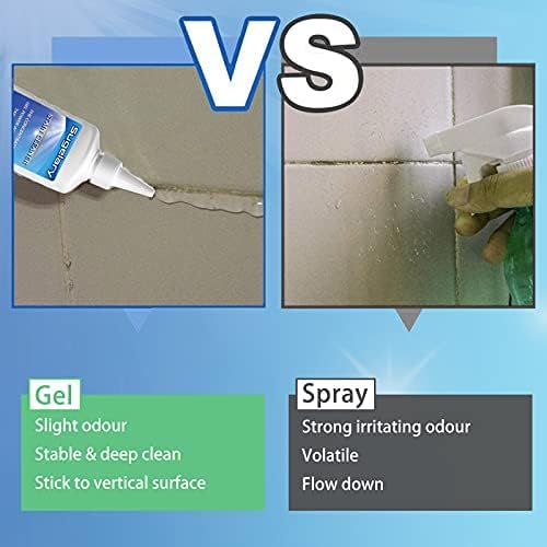 Sugelary Home Remover Gel, 10 Fl Oz Household Cleaner Gel for Washing Machine, Refrigerator Strips, Grout Cleaner for Tiles Grout Sealant Bathroom Kitchen Sinks Cleaning