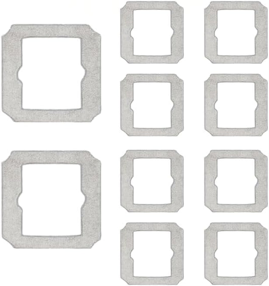 10 Pcs Cleaning Wipes Wipes, Mopping Mats for Ecovacs Winbot Mini Cleaning Robot, Washable and Reusable Cleaning Wipes Mop Pad Replacement Accessories