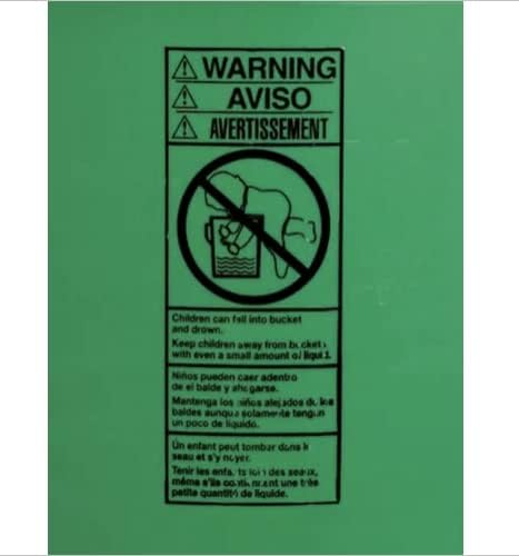 House Naturals Green Food Grade Buckets pails, 5 Gallon and 1 Gallon with Lids, BPA Free (Pack of 4) Made in USA