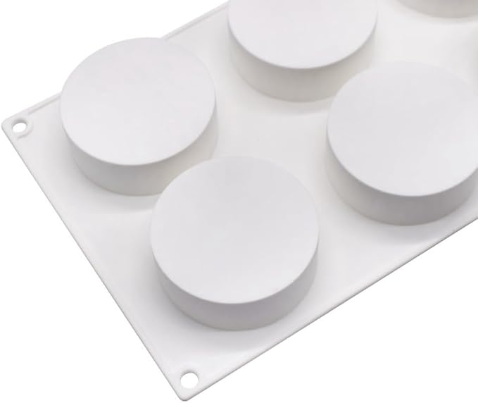 Cake Round Cylinder Cake Molds Silicone Molds for baking cookie Chocolate Covered Bakeware Pastry Mould Round Cupcake Cake Pan (Round K_11.8 X6.8 X1.2 inch)