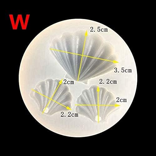 TUKE Silicone Leaf & Honeycomb Molds - 3D Fondant & Chocolate Baking Molds (Sea Shell)
