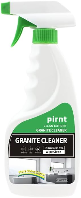 Pirnt Granite Cleaner & Sealer Spray - 500ml | Countertop, Marble, Quartz, Stone & Tile Cleaning Solution for Kitchen & Bathroom | Stain Remover & Polish | Safe for All Natural & Engineered Surfaces