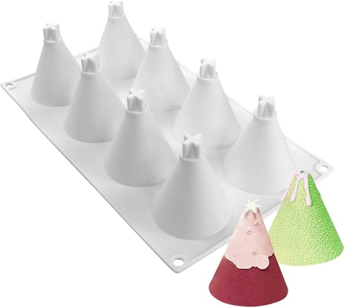 mostsom Cone Geometric Resin Silicone Mold Silicone Easy Chocolate Mold (Circular Cone B)