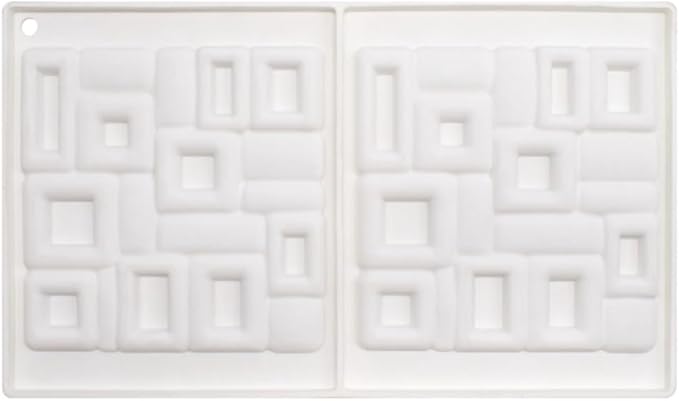 mostsom Silicone Molds Baking Mold for Mousse Cake, Silicone Mold for Chocolate, French Dessert Mold for Pastry Chocolate, Reusable Non-Stick Easy Release Baking Molds (G_ Square)