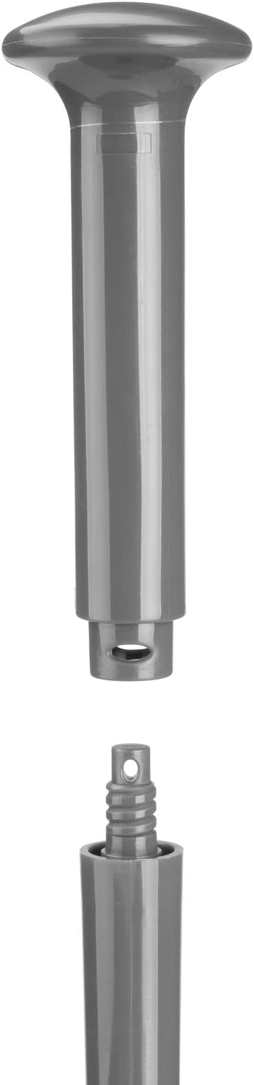 mDesign Hidden Plunger and Brush Set for Toilet Bowl - Combo with Holder Caddy - Modern Toilet Brush and Plunger Set - Aura Collection - Charcoal Gray