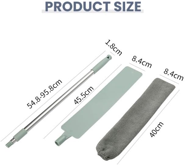 Retractable Gap Dust Cleaner, 2025 New Extendable Microfiber Duster with Bendable & Removable Head, Washable Dusting Brush for Home, Kitchen, Car & Hard-to-Reach Areas (1)