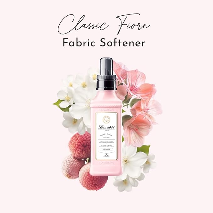 Laundrin Laundry Softener Classic Fiore, 2pk - Fabric Softener Liquid - Plant-Based Liquid Softener - Laundry Scent Boosters - Laundry Fabric Softener - Fabric Scent Softener, Health & Household