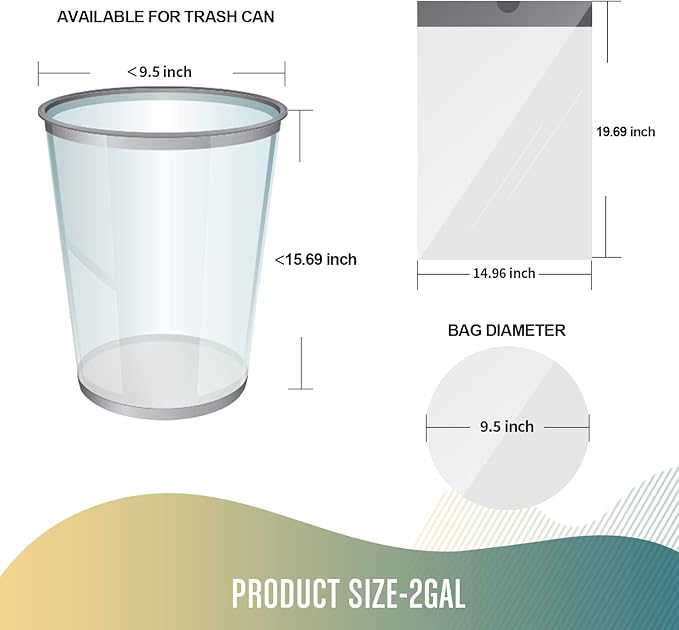 FORID Small Drawstring Trash Bags - 2.6 Gallon White Garbage Bags 240 Count, Durable & Thick Bags, Multipurpose Use