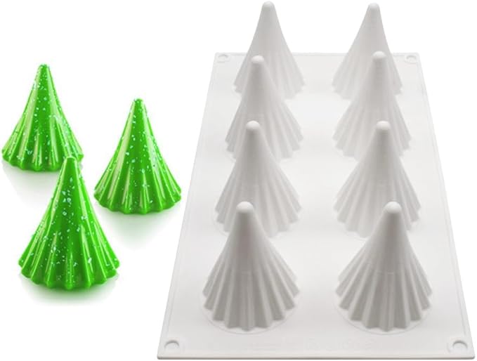 Silicone Christmas Tree Candle Mold - DIY Santa Handmade Soap & Chocolate Molds - Resin Making (11.6 x 6.92 x 2.8 inch)