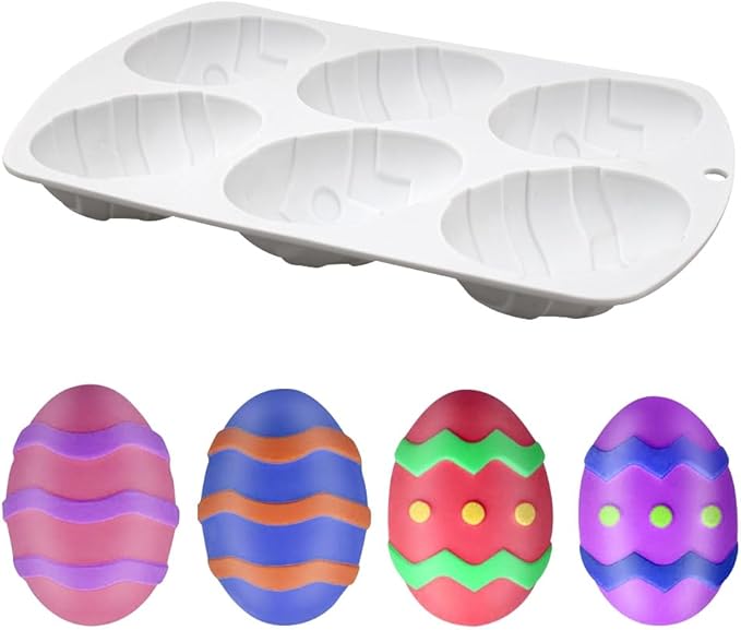 Silicone Mold Chocolate Decorating Mould DIY Cake Mousse Molds Baking Accessories Reusable Tools (Egg N_11.84 X7 X1.28inch)