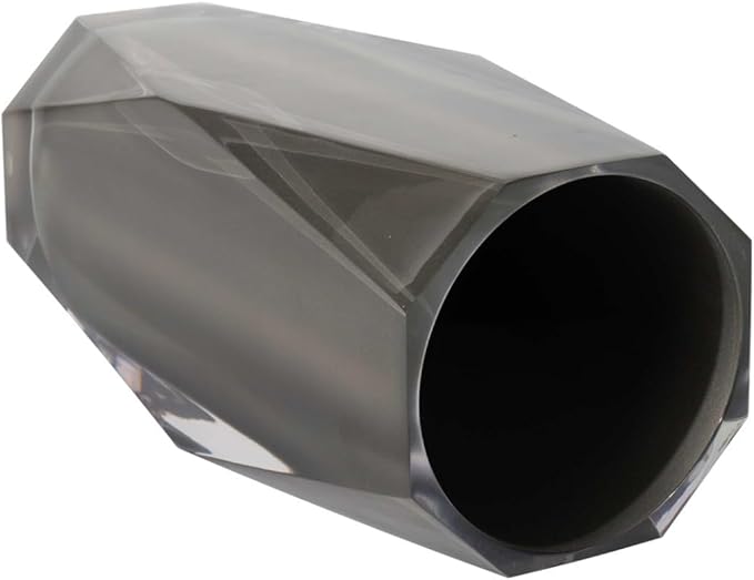 Faceted Toilet Brush, Cast Resin, Anti-Slip Pads, Sold Individually, Gray