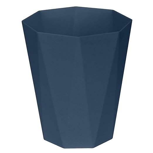 ZXJ Small Trash Can - 1.8 Gallon - Blue - Waste Basket - Garbage Bin Bathroom,Kitchen,Office,Dormitory,Camping,Kids Room