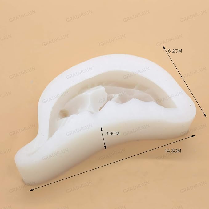 Grainrain Soap Mold Silicone Craft Baby Soap Making Mould Candle Resin DIY Handmade Mold (12288)