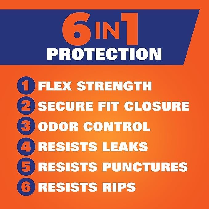 Hefty Ultra Strong Tall Kitchen Trash Bags Variety Pack, Cinnamon Pumpkin Spice & Lavender Sweet Vanilla Scents, 13 Gallon, 20 Count Each, 1 CT