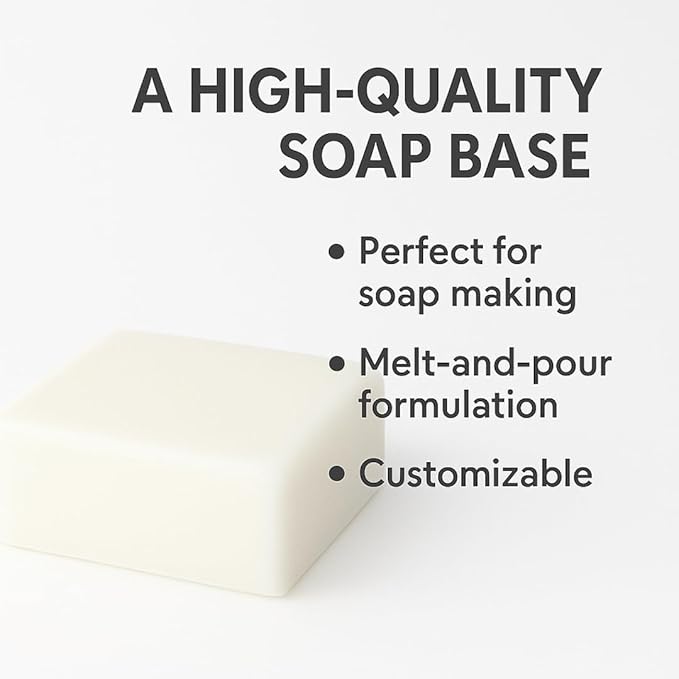 The Soapy Biz DIY Goat Milk Soap Kit with Silicone Mold – Perfect Bar Shapes Every Time – Makes 4-6 Bars – Easy Melt & Pour – Great for Beginners & Gift Giving