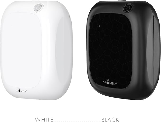 Aromely Smart Bluetooth Nebulizing Aromatherapy Scent Diffuser, Essential Oil Diffuser for Home, Spa & Office, Waterless Aroma Diffuser, App Controlled Perfect Air Freshener up to 1,500 SQFT - White