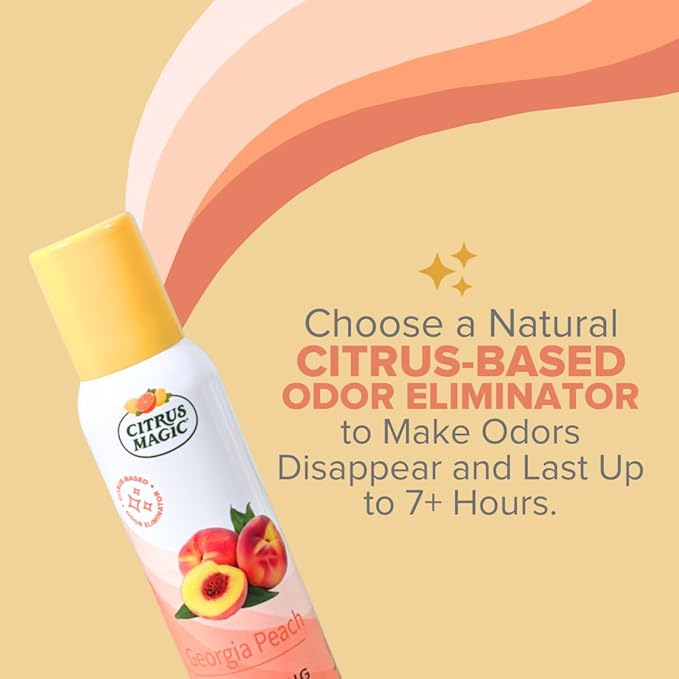 Citrus Magic Odor Eliminating Air Freshener Spray, Assorted Fragrances - Georgia Peach, Dragonfruit, Citrus and Sage, Grapefruit