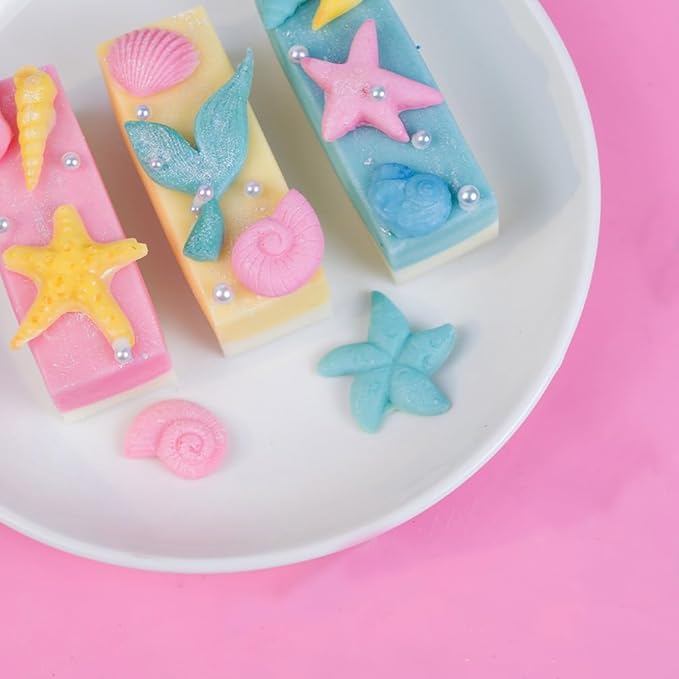 FUNSHOWCASE Rectangle Bars Silicone Mold 3 Trays Assortment