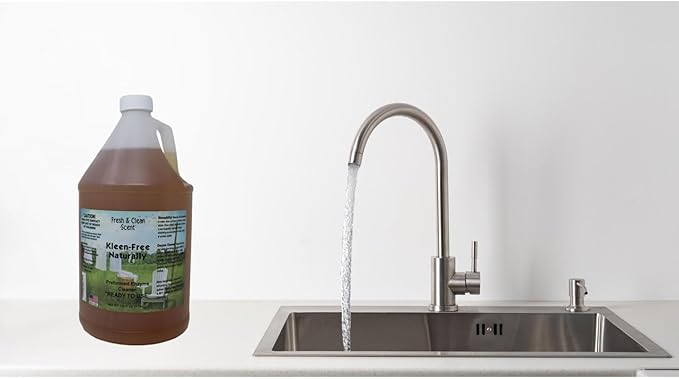 Naturally Preformed Enzyme Cleaner, Enzyme Solution, Multi-Purpose Cleaner, Laudry Additive, and More - Ready -To-Use - Fresh and Clean Scent - 128oz (1 Gallon)