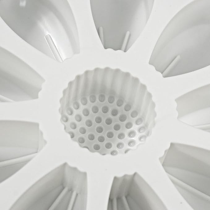 mostsom DIY Sunflower Chocolate Molds Silicone Candy Molds Non Stick Cookies Baking Trays for Party Decorations Food Grade (Sunflower M_9x9x1.48inch)