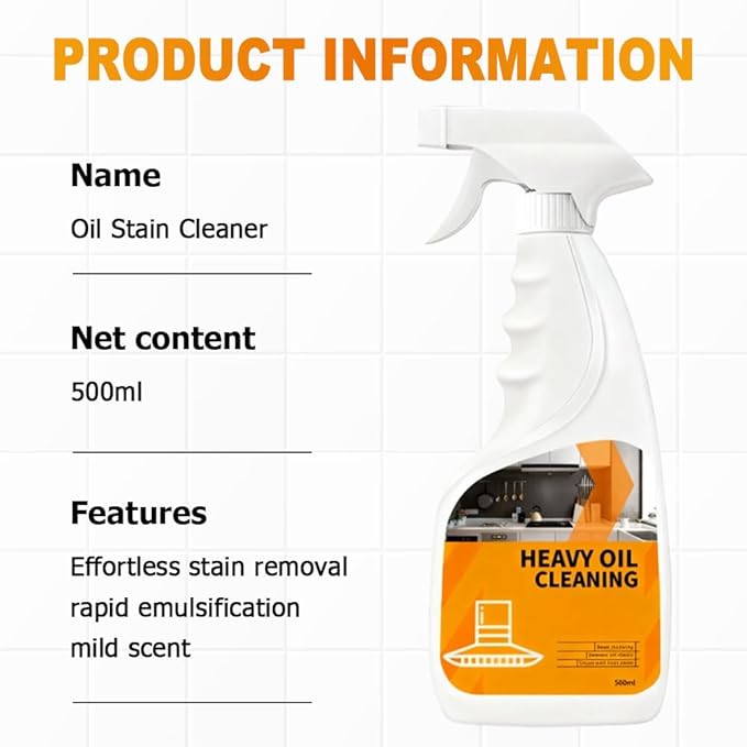 Stubborn Stains Cleaner, 2025 Upgraded Powerful kitchen Degreaser, Multipurpose Stain Removal Cleaners, Stove Cleaner for Gas Stove Top, Kitchen, Bath Shower Glass (6, Two Sets)