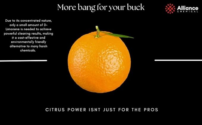 D-Limonene - All Natural Orange Oil - 1 Gallon - USP Food Grade - Kosher - Multi-Purpose Citrus Cleaner, Solvent, Degreaser, Extraction Agent